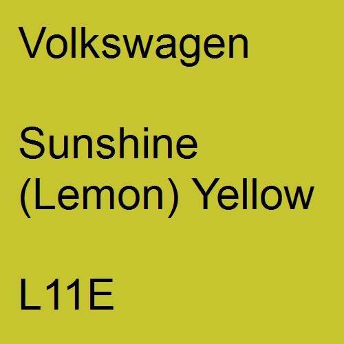 Volkswagen, Sunshine (Lemon) Yellow, L11E.